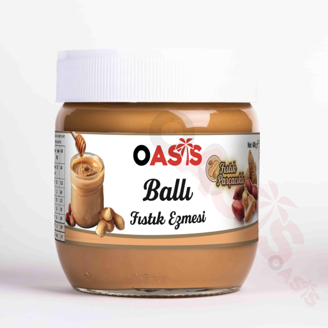 Fıstık Parçalı Ballı Fıstık Ezmesi