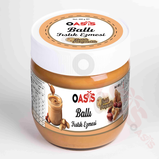 Fıstık Parçalı Ballı Fıstık Ezmesi